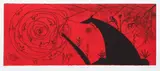 Ciclon vs. Rayo, original by Jose Bedia Valdes Bedia, aquatint and etching, 1994, pencil, offered Jun 2020