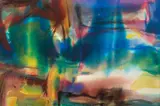 Jerry Caplan, Paintings: Harbor Space (1998) and Rock Poem (undated), Watercolor