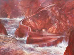 Carol Cronin, Dunquin Pier, Dingle Peninsula, Kerry, Ireland, oil on canvas, undated, c.2004