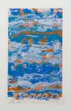 Sam Gilliam, Dance, 1972, blue toned variant of, screenprint