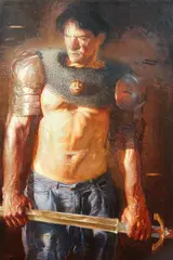 Steve Huston, The Swordsman, 2010, oil on canvas
