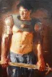 The Swordsman by Steve Huston, 2010, oil on canvas, offered Jun 2020