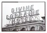 Mark Perrott, Divine Lorraine Hotel, 2007 (Philadelphia), silver gelatin photo, collage (two pinned