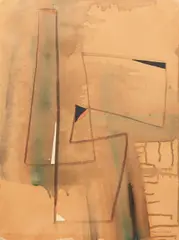 Hans Richter, Rr. S II, 1964, mixed media, paper collage and watercolor on board
