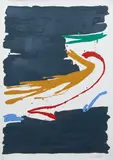 Kikuo Saito, Work Title: Untitled Abstract, Medium:, serigraph printed in colors, Dimensions: