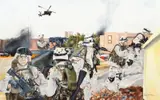 The Battle of Karbala by Kevin L. Webster, 2009, acrylic on canvas, offered Jun 2020