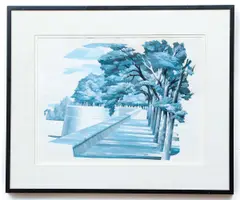 Study for Fort Pitt Museum Murals by William Libby, c.1955, gouache on paper, offered May 2020