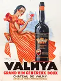 Henry Le Monnier, VALMYA, Grand Vin Genereux Doux, 1937, color, lithograph poster, published by Imprimeries Joseph-Charles, Paris