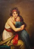 after Elisabeth Louise Vigee Le Brun (1755-1842), Copy of Self Portrait with Daughter Jeanne Lucie Louise by Alfieri, oil on canvas, offered May 2020
