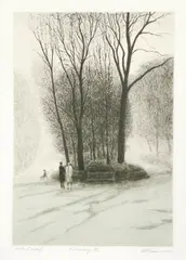 February II by Harold Altman, lithograph printed in colors, pencil, offered May 2020