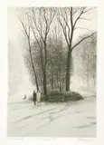 Harold Altman, February II, lithograph printed in colors, pencil