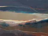 Adrienne Heinrich, Untitled Large Abstract, oil, sand, and mixed medium on canvas