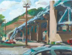 Under Fleming Bridge by Barry Shields, oil on canvas, offered May 2020