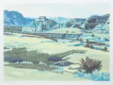 Gordon Mortensen, Battleship Butte, 1980, reduction color