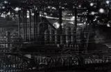 Eliza Furnace Night Time, circa 1980's by William D. Wade, gelatin silver print, offered May 2020