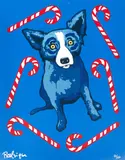 Wrap Me Up for Christmas, 2000, original by George Rodrigue, silkscreen, offered May 2020