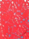 Paul Warhola, Chicken Scratch painting, 1990, acrylic on canvas