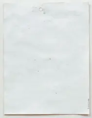 Emil Lukas, Benefits of Chaos (Ablation), 1990, pencil and burned hole on paper