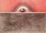 Rodolfo Abularach, Raising Eye, color, lithograph, pencil