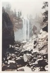 Vernal Falls, 1981, color by Stephen McMillan, aquatint, offered May 2020