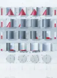 Kenneth Batista, All in How you Look At It, 1983 and Systematic Melt-Down, 1982, acrylic and mixed media on paper