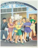 Beryl Cook, Hen Night, 1994, offset