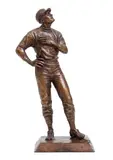 Clemente On The Occasion of His 3000th Hit, 2005, cast by Susan Wagner, bronze, 13.5 inches tall, offered May 2020