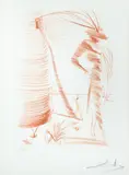 Romeo and Juliet, 1968, (from Much Ado About Shakespeare), (Lopsinger 269a) by Salvador Dalí, etching printed in sanguine ink on Rives paper, offered May 2020