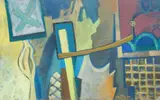 Thriller No. 1 by Anton Staykov, oil on canvas, 1990, offered May 2020