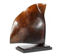 Ron Bennett, Untitled (Blade), 1990, cast and polished, bronze sculpture
