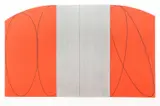Robert Mangold, Red/Gray Zone, 1996, serigraph printed in colors