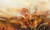 Larissa Osby, Untitled Abstract, circa 1985, oil on canvas