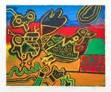 Guillaume Corneille, L'oiseau né du Paysage, 1992, 19.5 x 24 inches