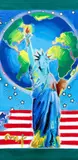 Peter Max, Peace on Earth, 2008, signed at bottom, acrylic on canvas, artist's name and date