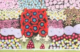 Gideon Cohen, Floral Symphony, casein and, pencil