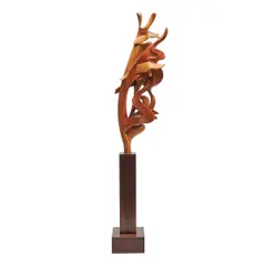 Untitled by Nikolai Ossipov, Carved Abstract Sculpture, mixed wood, [approximate dimensions - overall includi, offered Nov 2025