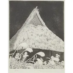 Tanaka Ryohei, Untitled (Japanese Pampas Grass), 2006, etching, [approximate dimensions -