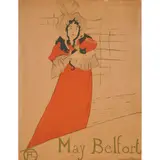 "May Belfort," by Henri de Toulouse-Lautrec, 1895, lithograph in colors on wove paper, [approximate dimensions -, offered Nov 2025