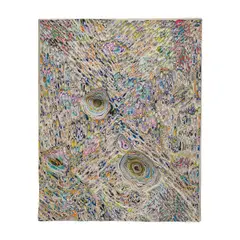 David Allan Peters, Untitled #29, acrylic paint, layered and carved, on panel, [approximate dimensions - 9 7/8" H x 8" W]