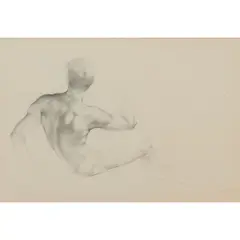 Alexander, Canedo (Mexican, 1902 - 1978), Nude, graphite on paper, [approximate dimensions -