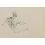 Alexander, Canedo (Mexican, 1902 - 1978), Nude, graphite on paper, [approximate dimensions -