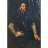 Richard Müller, After Antonis Mor (Netherlands, 1519-1575), Portrait of Young Man, oil on canvas, [approximate dimensions - canvas: 42 3/4" H x 31" W]