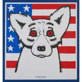 George Rodrigue, "God Bless America September 11, 2001", silkscreen, [approximate dimensions -