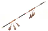 Untitled by Lakota Sioux, bronze spear - j.y. buck, offered Aug 2022