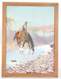 Untitled by Wj Mead, oil on lead, offered Aug 2022