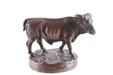 Untitled by Ranging Bull Mounting, bronze, offered Aug 2022