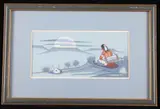 Untitled by Fred Beaver Original, gouache 1972, offered May 2022