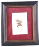 Untitled by S. Monthand, etching bull moose c. 1973, offered May 2022