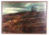Featured in this lot is this framed by Margie Jackson, oil-on-canvas by Margie Jackson (born 1934 and passed 2021), offered Apr 2022