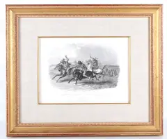 Karl Bodmer, dated 1840-1844 with the correct Bodmer blind stamp centered at the bottom of the, etching and
